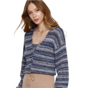 NWT Heartloom Bristol Wool Blend Cardigan & Cami Sweater Set in Pond Blue Sz XS